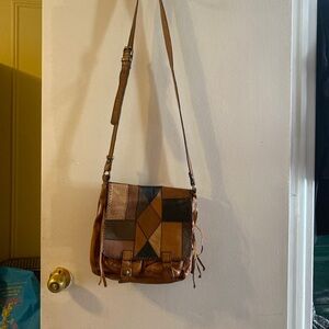 Patchwork Leather Shoulder Bag